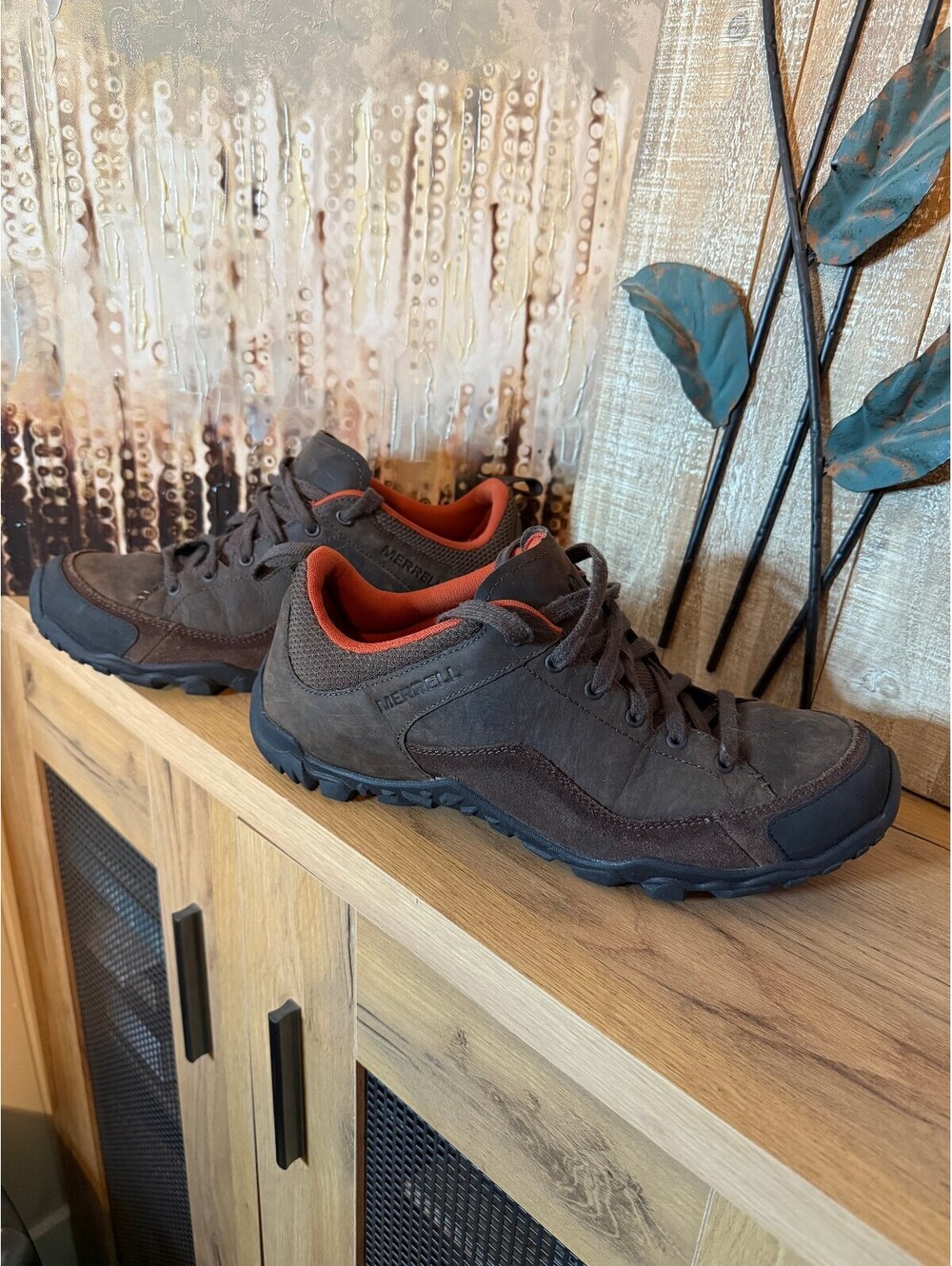 Merrell Espresso J23543 Mens 11.5 Suede Trail Hiking Shoes